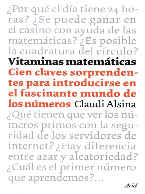 Title details for Vitaminas matemáticas by Claudi Alsina - Available